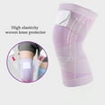 thumbnail image 6 of 2 Pcs Knee Support Brace for Men Women Adjustable Compression Sports Knee Pad Patellar Tendon Pian Relief Sleeve Wrap for Running Volleyball, 6 of 8