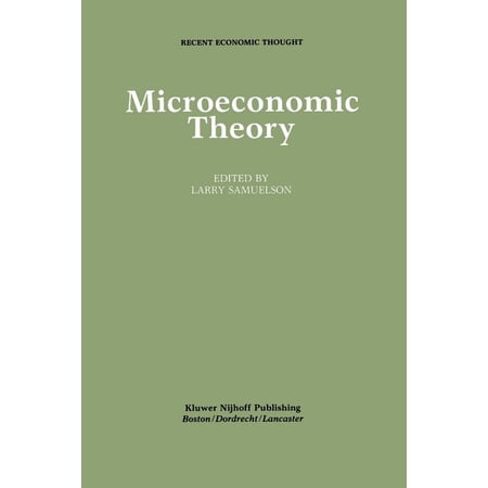 ISBN 9789401083720 product image for Recent Economic Thought: Microeconomic Theory (Paperback) | upcitemdb.com