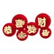 thumbnail image 4 of 6 uds. 2023 pegatinas de pared DIY, ventilador de flores de papel artesanal para puerta de sala de estar Estilo E Yuyangstore abanico de flores de papel, 4 of 8
