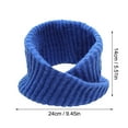 thumbnail image 2 of Brown Neckerchief Outdoor Bib Solid Color Warm Wool Bib Double Thickened Single Head Bib, 2 of 2