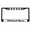 Black /White/Black, variant on Pitbull Mom Dog Lovers Style Metal License Plate Frame Personalized/Car Accessories Car Tag Holder Cover (Chrome/Silver/Black)