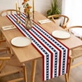 thumbnail image 3 of Coastal Turtle Table Runner - 36 Inch Long, Kitchen Dining Table Runner Dresser Scarves, Red Stripe Black White Geometric Ocean Farmhouse Decor for Coffee Tables Wedding Party Banquet, 3 of 8