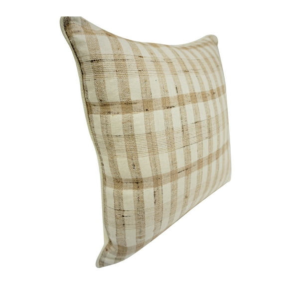 Home&Manor Kermin Vintage Raw Silk Pillow 18"x18"