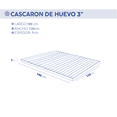 thumbnail image 4 of Colchón DR JOOHN Sobre colchón Auxiliar en la prevención de llagas 135x190x7cm matrimonial, 4 of 6