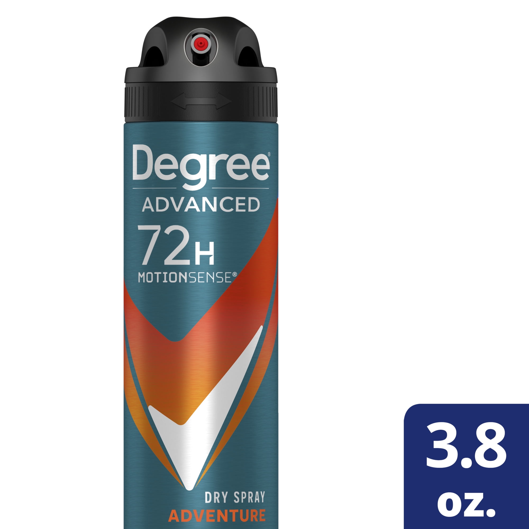 Degree Men Advanced Antiperspirant Deodorant Dry Spray Sweat and Odor Protection Adventure Deodorant For Men With MotionSense Technology 3.8 oz