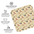 thumbnail image 3 of Honeii Cartoon Shiba Inu Dog Print Leather Coaster Set of 4, Ideal for Safeguarding Your Furniture from Drinks Spills and Effortless Cleanup-Square, 3 of 6