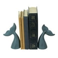 thumbnail image 5 of Zeckos Blue Cast Iron Whale Tail Bookends Nautical Home Decor Set of 2, 5 of 7