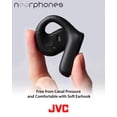 thumbnail image 3 of JVC Nearphones Open Ear True Wireless Headphones with 16mm Large Drivers for Powerful Sound, Single Ear use, and Long Battery Life (up to 17 Hours) - HANP35TB (Black), 3 of 6