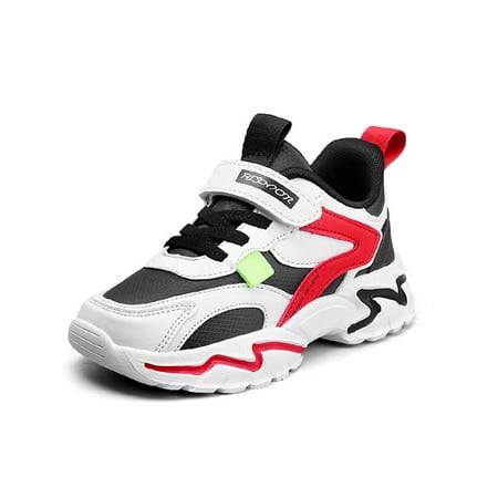 

SIMANLAN Children Comfort Low Top Trainers Walking Magic Tape Mesh Athletic Kids Gym Breathable
