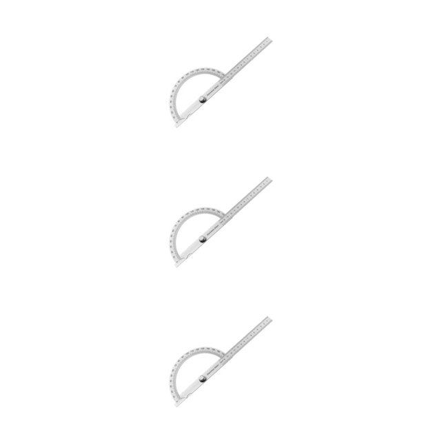 Eigraketly Buscador de ángulo de transportador de 180 °, herramientas de medición rotativas ajustables para trabajadores de carpintería, regla Type1 NO1