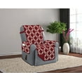 thumbnail image 3 of Austin Reversible Solid/Print Microfiber Furniture Protector With Strap &amp; Side Pockets (Recliner, Burgundy), 3 of 3