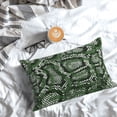 thumbnail image 3 of Salouo Green Snakeskin Pattern Pillow Cases,1PC Pillow Covers with Envelope Closure Decorative Pillow Case for Bed Couch,Pillows Not Included-20"x30", 3 of 6