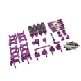 thumbnail image 3 of 29 / Set Metal Upgrade Parts de accesorios Kits combinados para 144001 144002 1:14 RC Car, para 124017 124019 1/12 RC púrpura Púrpura 2 Hugo varilla de tracción de dirección, 3 of 9