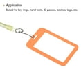 thumbnail image 5 of Uxcell Retractable Coil Spring Keychain Clasp with Big Key Ring 480mm, 1 Pack Plastic Spiral Stretchy Cord, Clear, 5 of 5