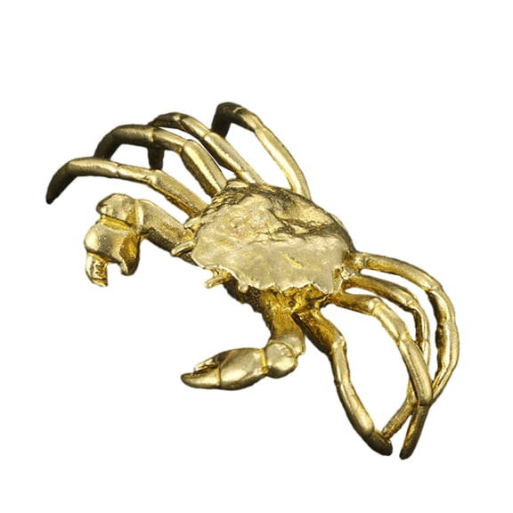 Brass Crabs Figurines Statues Shelf Decors Accent Crabs Decorative Objects Tabletop Centerpieces Home Decoration