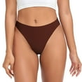 thumbnail image 1 of Fotbe Brown Tanga Sin Costuras para Mujer con Estampado – Panties Invisibles, Transpirables y Cómodos para Uso Diario-Medium, 1 of 6