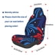 thumbnail image 3 of Balery Red White Blue Fireworks Funda de Asiento para Auto con Diseño - Cubierta Frontal Suave y Transpirable con Protector Antideslizante- 1 Unidad, 3 of 5