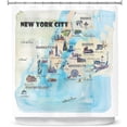 thumbnail image 1 of Shower Curtains 70" x 93" from DiaNoche Designs by Markus Bleichner - New York Tourist 2, 1 of 1