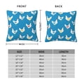 thumbnail image 2 of Yiaed Cartoon Chicken Print Pillow Covers Super Soft Decorative Square Throw Pillow Covers Case Cushion Covers for Sofa Couch Bedroom Car Decor（No pillow core）-26"x26", 2 of 7