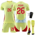 thumbnail image 1 of Maillot de Soccer pour Enfants Garçons Filles PEDRI 26# RODRIGO 16#, 1 of 2