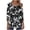 Dark Gray, variant on ShiShine 3/4 Sleeve Tops for Women Crew Neck Blouses Pleated Casual Shirts Fall Work Clothes 2025