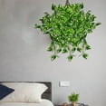 thumbnail image 6 of UNLLLL Artificial Green Wall Hanging Plant, 1 Pcs Trident Wire Simulation Green Planting, Plastic Faux Pothos Vines Hanging Plant, for Wall Home Living Room Indoor Outdoor Decor, 6 of 7