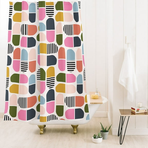 Society6 Beshka Kueser Hopscotch Shower Curtain 71" x 74"