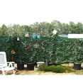 thumbnail image 5 of Fichiouy 118x19" Artificial Palm Leaf Mat Wall Hedge Decor Privacy Fence Expandable Panel for Courtyard, 5 of 8