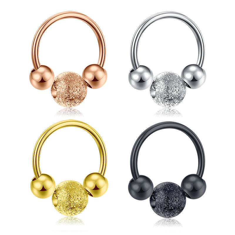 LAURITAMI Nose Rings Hoop 20 Gauge Nose Hoops Stainless Steel Nose Hoop Rings for Women