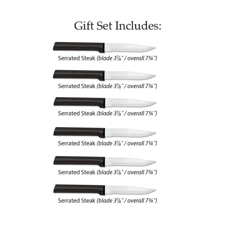 Rada 6-Piece Serrated Steak Knives Gift Set