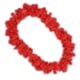 thumbnail image 3 of Collar con forma de flor hawaiana satinada con destellos en rojo, 3 of 4