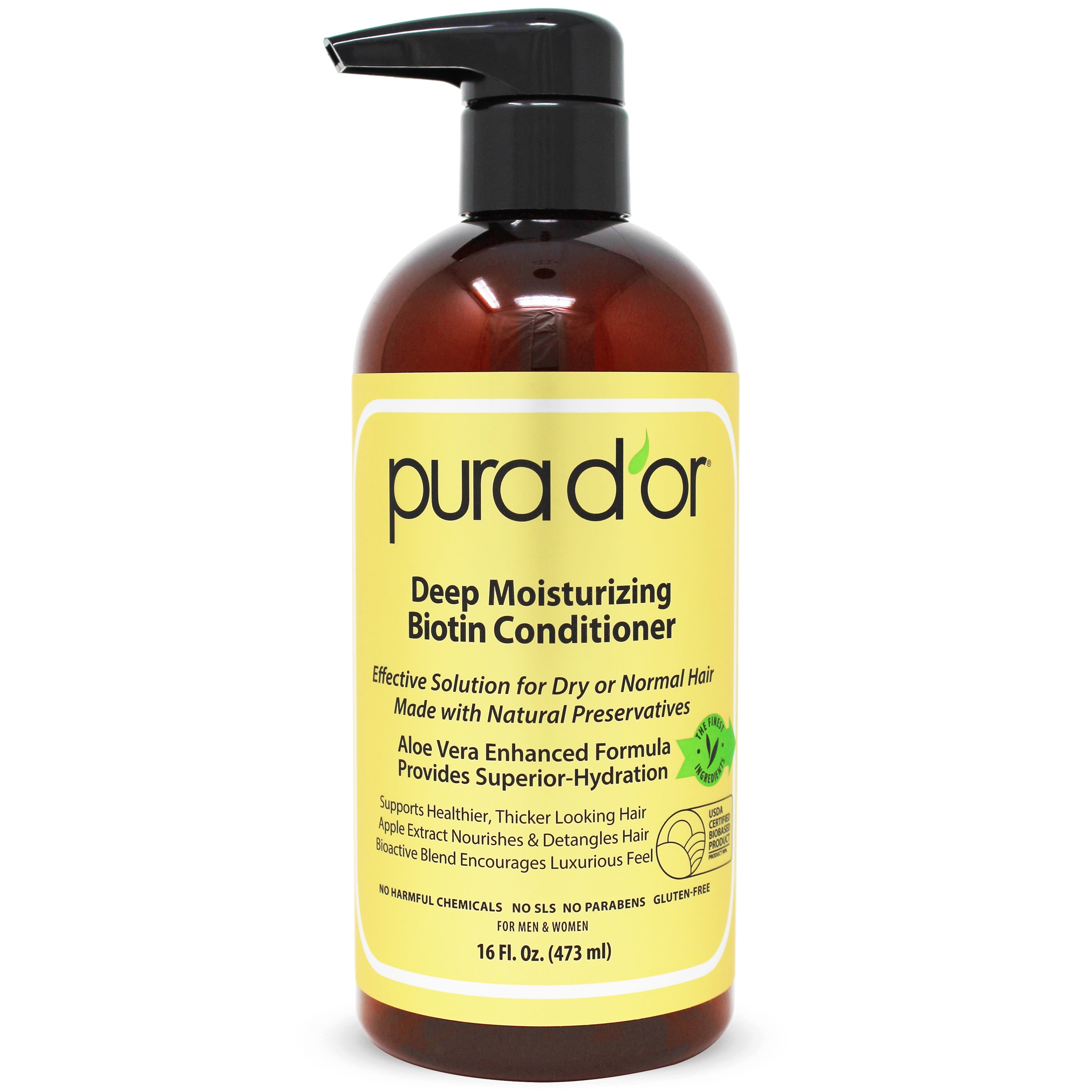 PURA D'OR Deep Moisturizing Conditioner Softens, Smooths, & Moisturizes