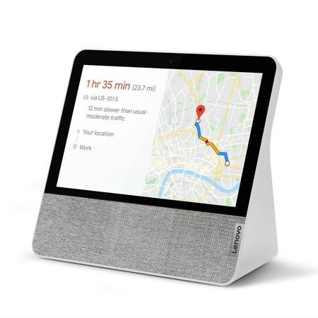 Lenovo - 7" Smart Display with Google Assistant - Blizzard White