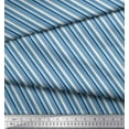 thumbnail image 2 of Soimoi Japan Crepe Satin Fabric Diagonal Stripe Print Sewing Fabric Yard 42 Inch Wide, 2 of 3