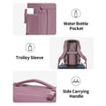 thumbnail image 6 of 14" Laptop Backpack Travel Backpacks for Women Men, Small Carry on Daypack with Handle Water-Resistant Full Open Side, School Bookbag, 20L, Pink, 6 of 7