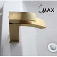 thumbnail image 2 of MAX Faucets | Waterfall Bathroom Faucet Single Handle Brushed Gold Finish, 2 of 2