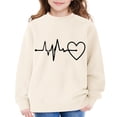 thumbnail image 5 of Mercatoo Girls Heart Sweatshirts Fall Winter Cute Trendy Oversized Sweatshirt Long Sleeve Crewneck School Pullover Tops, 5 of 7