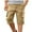 Khaki, variant on Bocqde Men's Cargo Shorts Plus Size Solid Color Casual Outdoor Sports Shorts Abrasion Multi Pocket Knee Length Cargo Shorts