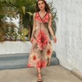 thumbnail image 5 of Vestido Largo Sin Mangas Para Mujer, Floral Traje Informal Para Cumpleaños, Verano, 5 of 5