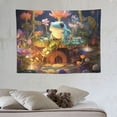 thumbnail image 4 of ONETECH  Frog Mushroom Tapestry, Aesthetic Moon Stars Butterfly Tapestry Wall Hanging for Bedroom, Plant Floral Funny Tapestries Living Room College Dorm Home Decor, 4 of 7