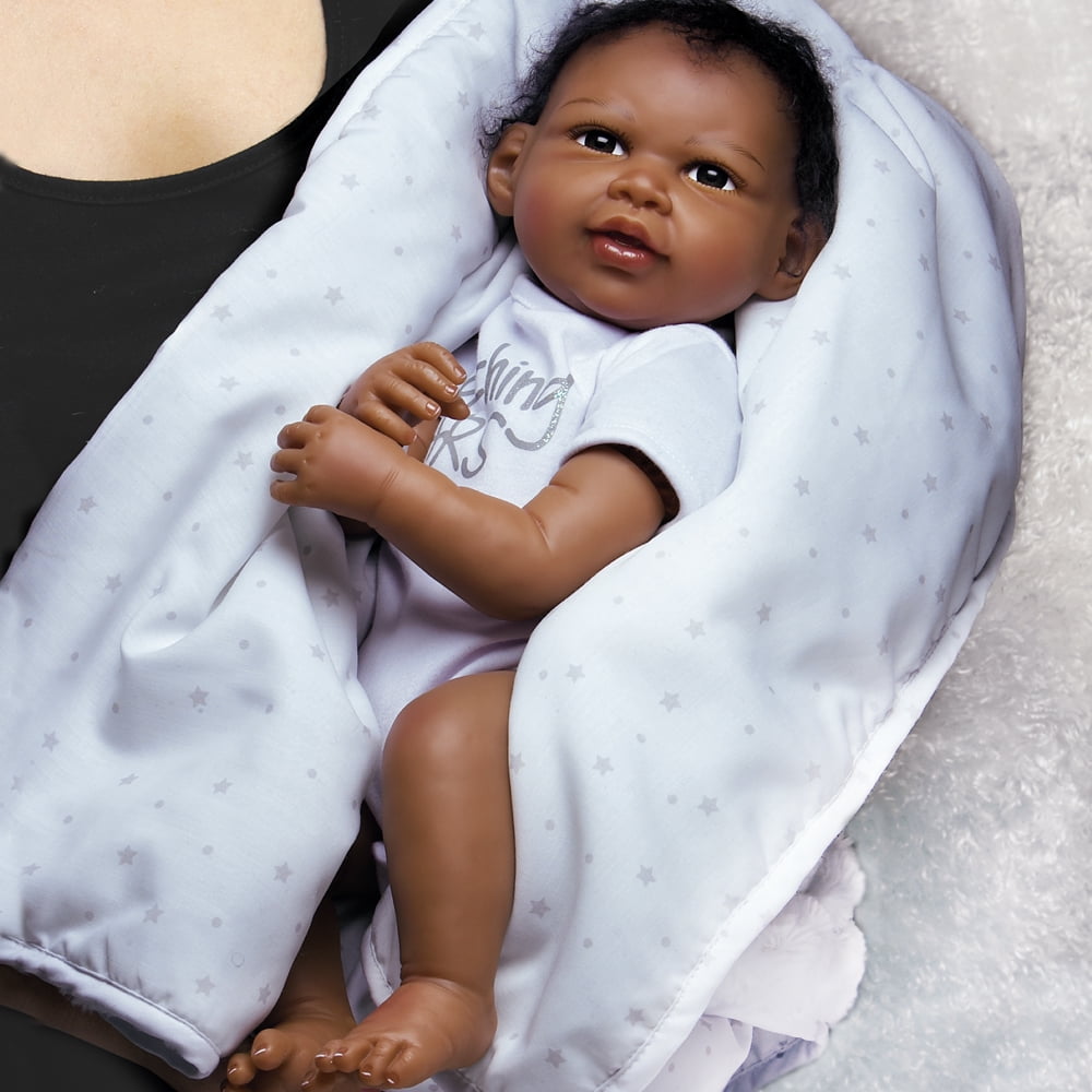 Paradise Galleries Black Reborn Doll 21 Boy Toddler Little Firecracker