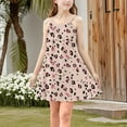 thumbnail image 2 of Hrsba Kids Summer Dress,Casual Sleeveless Dress for Girls,Toddler Kids Girls Cute Leopard Sleeveless Camisole Dress A Line Suspenders Wrinkle Dress, 2 of 5