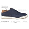 thumbnail image 5 of Vance Co. Mens Aydon Tru Comfort Foam Lace-up Casual Sneaker, 5 of 8