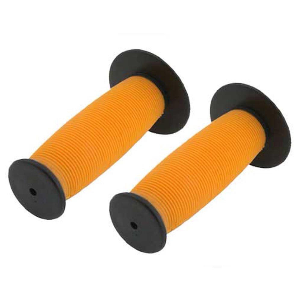 Mushroom Grips Black/Orange. Bike grips, bicycle grips, bmx grips