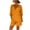 Orange, variant on Bovxnpu Women 2 Piece Loungewear Set Beach Vacation Sweatsuit Tracksuit Set Sun Protection Loose Outdoor Sports Hiking Drawstring Hooded Outfit Set Summer Outfits