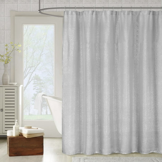 Metallico Sparkle Metallic Shower, Sparkle Shower Curtain