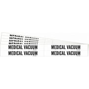 Brady Pipe Marker,Black,Medical Vacuum,PK5 7186-4-PK