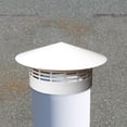 thumbnail image 1 of RKSTN Chapeau de Cheminée Couverture de Ventilation Chapeau de Cheminée Toit de Cheminée Couverture de Cheminée en Plastique avec Écran, 1 of 4