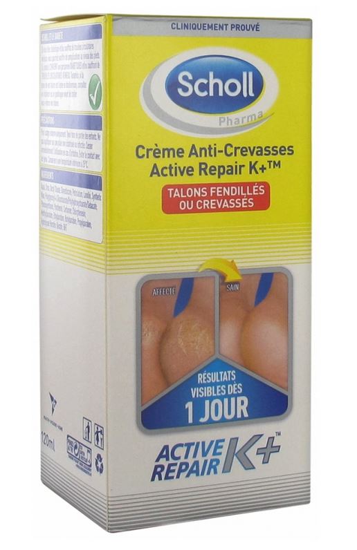 Scholl Reconstitutive Cream for Dry Heels Active Repair K+ 120ml
