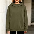 thumbnail image 2 of Vrorvz Full Zip Sweatshirt for Women Hoodies Long Sleeve Shirt Oversized Casual Fashion Jacket with Pocket, 2 of 5